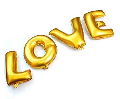 Folienballons mit den Buchstaben des Worts „Love“, 16 cm, Silber, Dekoration für die Hochzeit Folienballons mit den Buchstaben des Worts „Love“, 16 cm, Silber, Dekoration für die Hochzeit von Wedding Touches