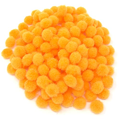 Mini-Pompons, klein, flauschig, 10 mm, Orange, 250 Stück von Wedding Touches