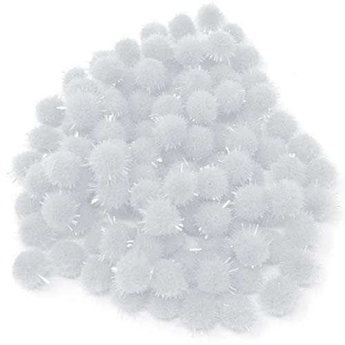 Wedding Touches Mini-Glitzer-Pompons, klein, flauschig, Bastel-Dekorationen, 10 mm, weiß, Textil, weiß, 10 mm Wedding Touches Mini-Glitzer-Pompons, klein, flauschig, Bastel-Dekorationen, 10 mm, weiß, Textil, weiß, 10 mm von Wedding Touches