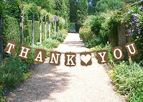Wimpelkette / Deko für Hochzeiten mit Aufschrift: „Thank You“, vintage Wimpelkette / Deko für Hochzeiten mit Aufschrift: „Thank You“, vintage von Wedding Touches
