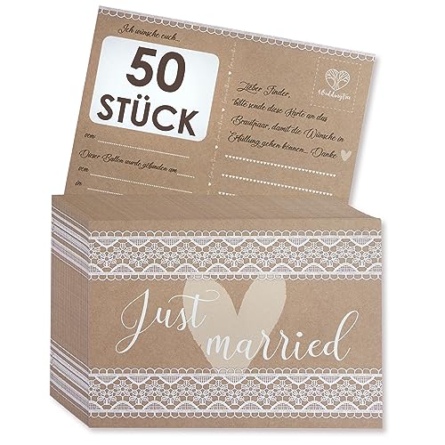 WeddingTree 50 Ballonkarten Hochzeit Vintage - Postkarten Design Vintage - Ballonflugkarten für Hochzeit - Extra leicht für langen Flug - Gelocht WeddingTree 50 Ballonkarten Hochzeit Vintage - Postkarten Design Vintage - Ballonflugkarten für Hochzeit - Extra leicht für langen Flug - Gelocht von WeddingTree