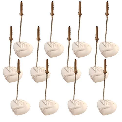 12 Tischkartenhalter Herz in Weiß mit Taube, Platzkarten-Halter Hochzeit, Taufe, Kommunion, Kartenhalter Fotohalter, Fotoclip 12 Tischkartenhalter Herz in Weiß mit Taube, Platzkarten-Halter Hochzeit, Taufe, Kommunion, Kartenhalter Fotohalter, Fotoclip von Weddix