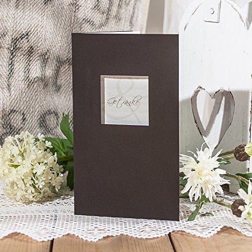 Getränkekarte, 10 Stück - Klassische Getränkekarte in edlem Braun, hochwertiges Papier mit Einleger Getränkekarte, 10 Stück - Klassische Getränkekarte in edlem Braun, hochwertiges Papier mit Einleger von Weddix