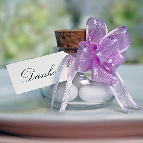 Korkenglas für Gastgeschenke - Eine tolle Idee für die Hochzeit, Taufe oder Weihnachten - ideal zum Befüllen mit Hochzeitsmandeln, Tee, Gewürzen und vieles mehr von Weddix