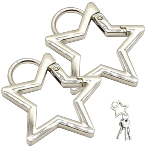Stern Karabiner Clip 2 Stück Stern Schlüsselanhänger Metall Stern Schlüsselanhänger Robuster Stern Schlüsselanhänger Clip Poliert Süßer Karabiner Stern Schlüsselanhänger Zubehör Für Die Herstellung Stern Karabiner Clip 2 Stück Stern Schlüsselanhänger Metall Stern Schlüsselanhänger Robuster Stern Schlüsselanhänger Clip Poliert Süßer Karabiner Stern Schlüsselanhänger Zubehör Für Die Herstellung von Wedhapy