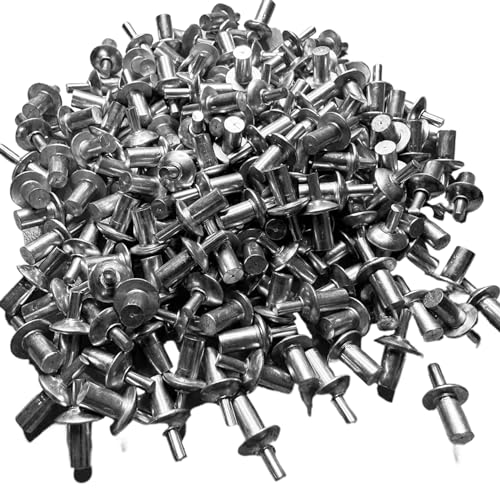 Wedhapy Kleine Nieten 200 Stück Aluminium Hammerschlagnieten mit Rundkopf Knocktyp Erweiterung Kleine Nieten zur Verbesserung von Festigkeit und Haltbarkeit Wedhapy Kleine Nieten 200 Stück Aluminium Hammerschlagnieten mit Rundkopf Knocktyp Erweiterung Kleine Nieten zur Verbesserung von Festigkeit und Haltbarkeit von Wedhapy