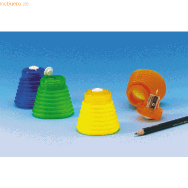 12 x Wedo Dosenspitzer einfach rund für 8mm farbg sortiert 12 x Wedo Dosenspitzer einfach rund für 8mm farbg sortiert von Wedo