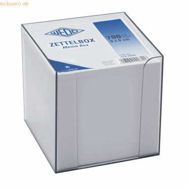 Wedo Zettelbox 9,5x9,5cm rauchglas Wedo Zettelbox 9,5x9,5cm rauchglas von Wedo