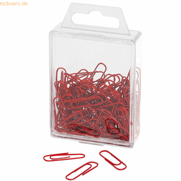 Wedo Büroklammern 27mm VE=100 Stück rot Wedo Büroklammern 27mm VE=100 Stück rot von Wedo