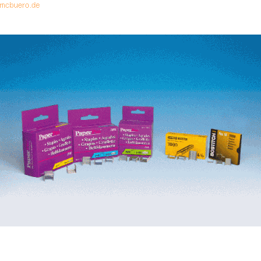 Wedo Heftklammern 25/8 verzinkt VE=3000 Stück von Wedo