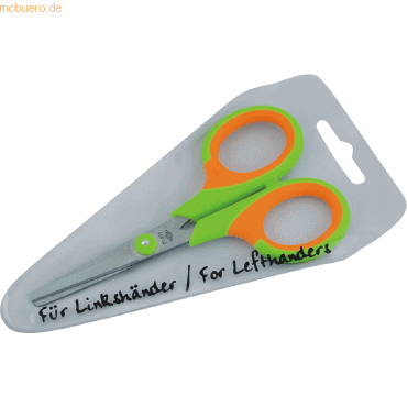 Wedo Kinderschere Soft-Kid Linkshänder 11,5 cm grün/orange von Wedo