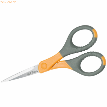 Wedo Silhouettenschere Edelstahl 15,5 cm Titan Plus grau/gelb Wedo Silhouettenschere Edelstahl 15,5 cm Titan Plus grau/gelb von Wedo