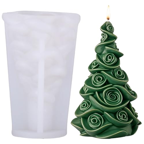 Silikonkerzenformen, Weihnachtsbaum Silikonform 3D -Baumform -Epoxidharzform für Epoxidharz -Guss -DIY Aromatherapie Kerzen Wachs, Style2 Silikonkerzenformen, Weihnachtsbaum Silikonform 3D -Baumform -Epoxidharzform für Epoxidharz -Guss -DIY Aromatherapie Kerzen Wachs, Style2 von Weduspaty