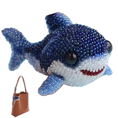 Weduspaty Diy Craft Kits für Erwachsene, Perle Stickerei Kit 3d Hai Perlen Stickkits Easy DIY Unterwasserkreatur Handwerk für Erwachsene Anfänger & Handwerk Enthusiasten von Weduspaty