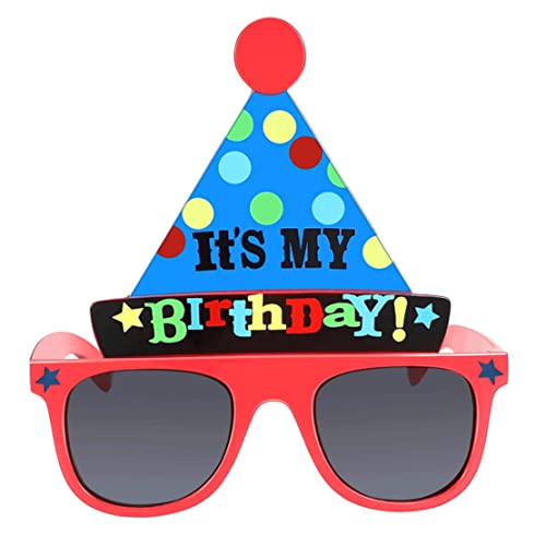 Weduspaty Geburtstagsbrillen alles Gute zum Geburtstag Brille Lustige Hutgläser für Geburtstagsfeier Neuheit Sonnenbrille zum Geburtstag, Geburtstagshüte von Weduspaty