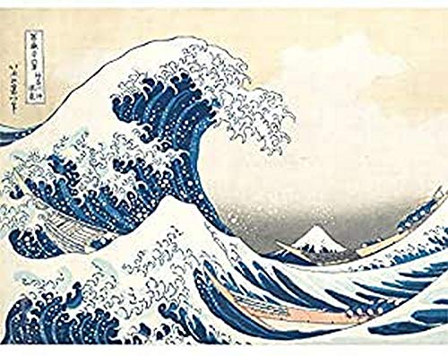 Hokusai Great Wave off Kanagawa Wall Art Print Großartig Wand von Wee Blue Coo