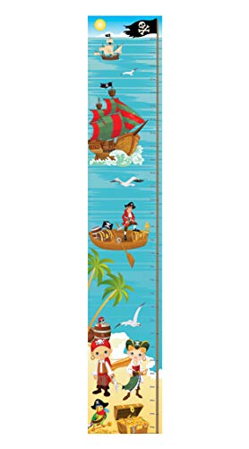 Wee Blue Coo Pirat Sea Treasure Ship Schlafzimmer Decor Junge Mädchen Kinder Messlatte von Wee Blue Coo