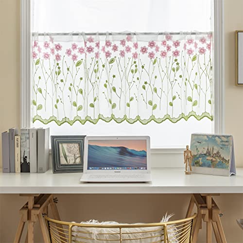 WeeQil Küchen Scheibengardine Voile Bistrogardine Kurzgardine Modern Kurz Küche Kaffee Transparent Landhausstil Kurzstore Gardinen mit Stickerei Kinderzimmer Höhe 30 45 60 cm Hoch, HxB 45x140cm WeeQil Küchen Scheibengardine Voile Bistrogardine Kurzgardine Modern Kurz Küche Kaffee Transparent Landhausstil Kurzstore Gardinen mit Stickerei Kinderzimmer Höhe 30 45 60 cm Hoch, HxB 45x140cm von WeeQil
