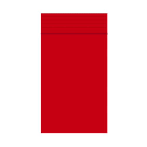 Weedness Druckverschluss-Beutel 4 x 6 cm Rot 100 Stück EXTRA DICK - Plastik Tüten Zip Beutel Tütchen mit Plastikbeutel Kleine Transparent Durchsichtig Verpackung Baggys von Weedness