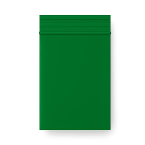 Weedness Druckverschluss-Beutel 6 x 8 cm Grün 100 Stück EXTRA DICK - Plastik Tüten Zip Beutel Tütchen mit Plastikbeutel Kleine Transparent Durchsichtig Verpackung Baggys von Weedness