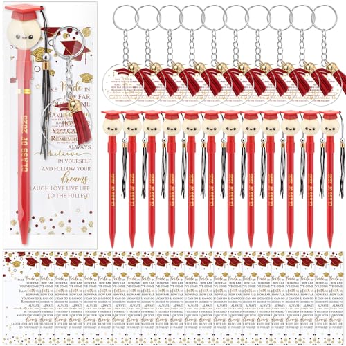 Weekgrat 30 Sets Abschlussklasse von 2025, Geschenke zum Schulabschluss, Kugelschreiber mit Quaste, Segen, Schlüsselanhänger, Lesezeichen, Partyzubehör, Großpackung für Studenten, Senioren, High Weekgrat 30 Sets Abschlussklasse von 2025, Geschenke zum Schulabschluss, Kugelschreiber mit Quaste, Segen, Schlüsselanhänger, Lesezeichen, Partyzubehör, Großpackung für Studenten, Senioren, High von Weekgrat