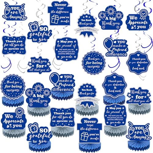Weekgrat 36 Stück Freiwillige Wertschätzung Party Dekoration We Appreciate You Tisch-Waben-Mittelstücke Dankeschön, hängende Wirbel, Banner für Lehrer, Krankenschwester, Sekretärin, Mitarbeiter Weekgrat 36 Stück Freiwillige Wertschätzung Party Dekoration We Appreciate You Tisch-Waben-Mittelstücke Dankeschön, hängende Wirbel, Banner für Lehrer, Krankenschwester, Sekretärin, Mitarbeiter von Weekgrat