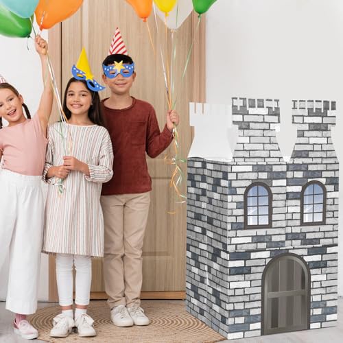 Weekgrat 6 Stück große Schlossparty-Geschenkboxen aus Karton, mittelalterliche Dekorationen, Zubehör, Ritterprinzessin, Geschenkboxen, 27,9 cm, Schloss, DIY, Süßigkeiten, Leckereien, Papierbox für Weekgrat 6 Stück große Schlossparty-Geschenkboxen aus Karton, mittelalterliche Dekorationen, Zubehör, Ritterprinzessin, Geschenkboxen, 27,9 cm, Schloss, DIY, Süßigkeiten, Leckereien, Papierbox für von Weekgrat