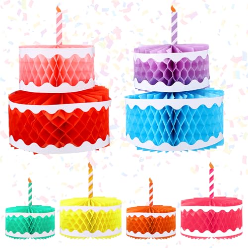 Weekgrat Regenbogen-Wabenkuchen, Tafelaufsätze, Happy Birthday-Dekorationen, stapelbar, Geburtstagskuchen, Waben, bunte Tischdekoration für Babyparty, Hochzeit, Party, 8 Stück Weekgrat Regenbogen-Wabenkuchen, Tafelaufsätze, Happy Birthday-Dekorationen, stapelbar, Geburtstagskuchen, Waben, bunte Tischdekoration für Babyparty, Hochzeit, Party, 8 Stück von Weekgrat