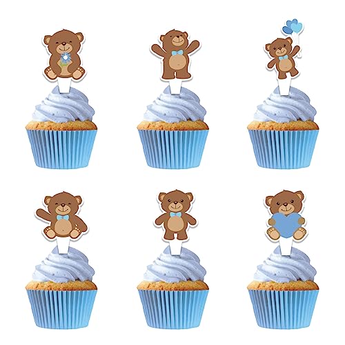 Weenkeey 36 Stück Bär Cupcake Toppers Baby Bär Kuchen Topper Picks Bären Geburtstag Tortendeko für Baby Shower Jungen Mädchen Geburtstagsdeko Weenkeey 36 Stück Bär Cupcake Toppers Baby Bär Kuchen Topper Picks Bären Geburtstag Tortendeko für Baby Shower Jungen Mädchen Geburtstagsdeko von Weenkeey