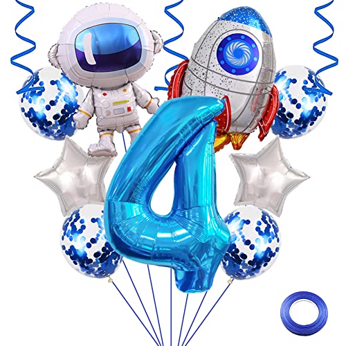 Weenkeey 4. Geburtstag Weltraum Luftballons Riesen Astronaut Rakete Folienballons 32 Zoll Blau Zahl 4 Helium Ballon 4. Geburtstag Luftballon Raummann Mylar Balloon für Junge Geburtstag Party Weenkeey 4. Geburtstag Weltraum Luftballons Riesen Astronaut Rakete Folienballons 32 Zoll Blau Zahl 4 Helium Ballon 4. Geburtstag Luftballon Raummann Mylar Balloon für Junge Geburtstag Party von Weenkeey