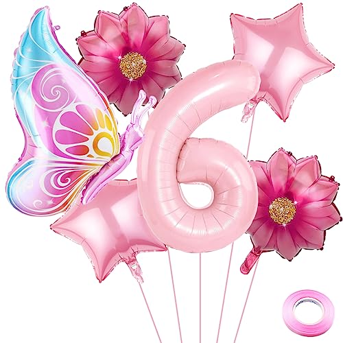 Weenkeey 6 Jahre Schmetterling Geburtstag Deko Große Schmetterling Folienballon 6. Geburtstag Schmetterling Luftballon Rosa Zahl 6 Luftballon für Mädchen Geburtstag Party Weenkeey 6 Jahre Schmetterling Geburtstag Deko Große Schmetterling Folienballon 6. Geburtstag Schmetterling Luftballon Rosa Zahl 6 Luftballon für Mädchen Geburtstag Party von Weenkeey