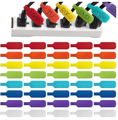 48 Stück Nylon Kabeletiketten Kabel, Wiederverwendbare Kabelbeschriftung, Mehrfarbige Kabelmarkierung Beschreibbare Kabel Beschriftung Zum Identifizierung von Kabel, Drähten 48 Stück Nylon Kabeletiketten Kabel, Wiederverwendbare Kabelbeschriftung, Mehrfarbige Kabelmarkierung Beschreibbare Kabel Beschriftung Zum Identifizierung von Kabel, Drähten von Wefaly