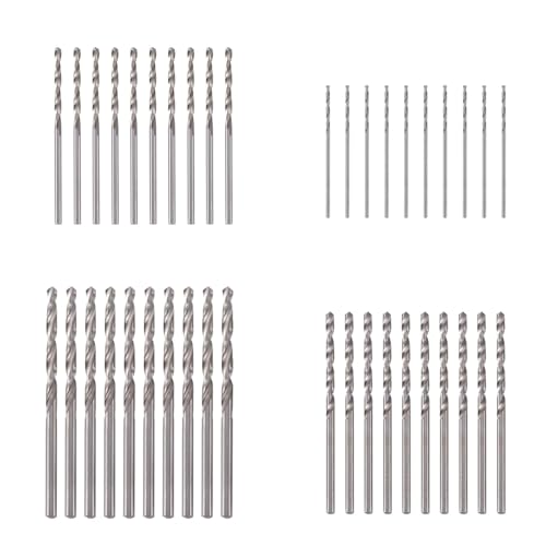 50 Stücke Kleine Holzbohrer Set HSS Spiralbohrer Holz 0.5/1/1.5/2/2.5 mm Mini Metallbohrer Set HSS Micr Bohrer Holz Cobalt Bohre von Wefaly