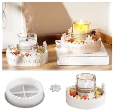 Gießformen Silikon Adventskranz, Gießform Adventskalender, Gießformen Silikon Weihnachten, Weihnachts SilikonformenStern Silikonform für Kerzen Aus Gips und Epoxidharz von Wefaly