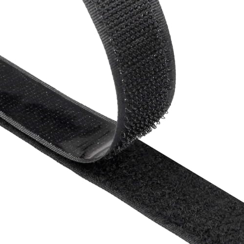Klettband Selbstklebend 8 Meter Extra Stark, Doppelseitig Klebende mit Klettverschluss 20mm Breit Selbstklebendes von Wefaly