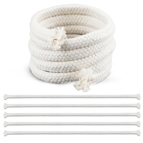 Wefaly Ø 6mm Docht für Öllampen, 6 Meter Kerzendocht Baumwolle Zuschneidbar Lampendocht Kerzendochte für Kerzen DIY Alkoholkerzenbrenner Öllaterne Petroleumlampe Gartenfackel (6 Stück 100 cm Länge) Wefaly Ø 6mm Docht für Öllampen, 6 Meter Kerzendocht Baumwolle Zuschneidbar Lampendocht Kerzendochte für Kerzen DIY Alkoholkerzenbrenner Öllaterne Petroleumlampe Gartenfackel (6 Stück 100 cm Länge) von Wefaly