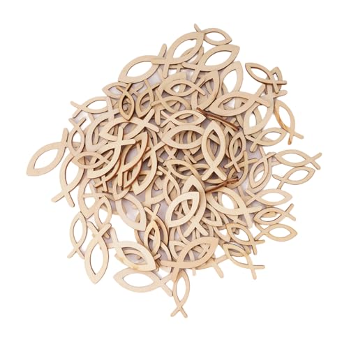 108 Stück Holzfische Holzfische Schöne Taufdekorationen Hohlfische für Feiern und Versammlungen 108 Stück Holzfische Holzfische Schöne Taufdekorationen Hohlfische für Feiern und Versammlungen von Wegiwuca