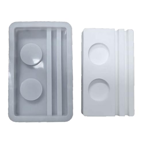 2-in-1-Kerzenhalter Schimmel Kerzenform Schimmel Für Die Herstellung Von Kerzenhalter Home Decor Gypsum Ornament Epoxidharz Guss von Wegiwuca