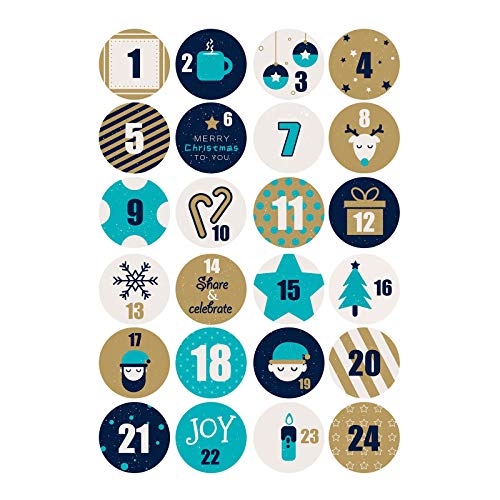240x Weihnachten Countdown Adventskalender Zahlen Aufkleber Paket Siegel Etikett Countdown Kalender Abreißen 240x Weihnachten Countdown Adventskalender Zahlen Aufkleber Paket Siegel Etikett Countdown Kalender Abreißen von Wegiwuca