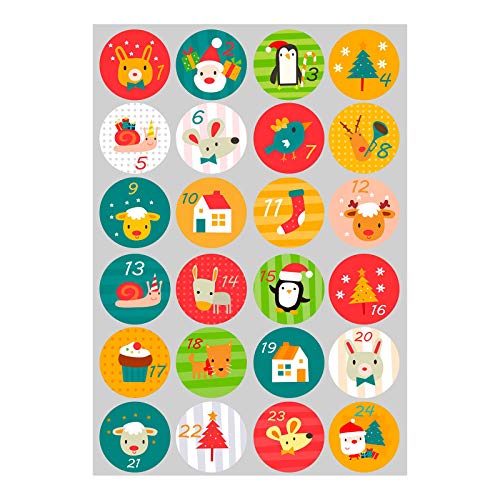 240x Weihnachten Countdown Adventskalender Zahlen Aufkleber Paket Siegel Etikett Countdown Kalender Abreißen 240x Weihnachten Countdown Adventskalender Zahlen Aufkleber Paket Siegel Etikett Countdown Kalender Abreißen von Wegiwuca