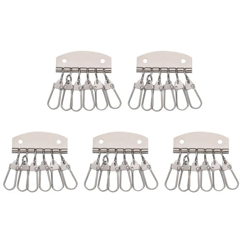 5 Stück Schlüsselringe Halter Schlüsselanhänger Organizer Schlüsselreihe Schlüsselanhänger Organizer Multifunktionale Schlüsselhalter mit 4/6 Haken 5 Stück Schlüsselringe Halter Schlüsselanhänger Organizer Schlüsselreihe Schlüsselanhänger Organizer Multifunktionale Schlüsselhalter mit 4/6 Haken von Wegiwuca