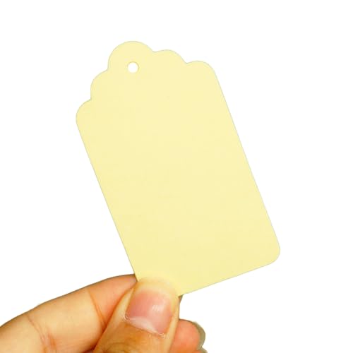 50 Stück/Set Tag Tag Tag Schmuck Tag Rechteckige hängende Tage mit Loch Kleidung Display Tag Tag von Wegiwuca