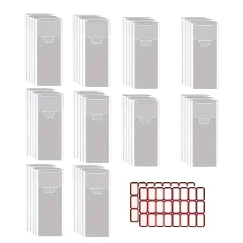 50 Stück Stanz- und Stempelaufbewahrungstaschen, transparente Umschläge, Taschen für Stanzformen, Scrapbooking von Wegiwuca