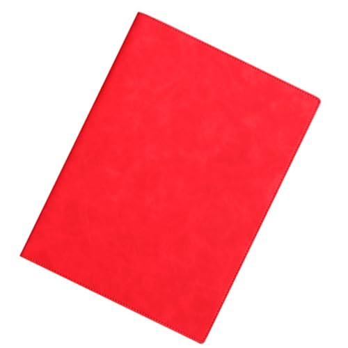 A 4 Schreibmappe mit Verschluss Geschäftsmappe Multifunktionsmappe Leder Klemmbrett Konferenzmappe für Büro von Wegiwuca