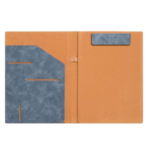 A 4 Schreibmappe mit Verschluss Geschäftsmappe Multifunktionsmappe Leder Klemmbrett Konferenzmappe für Büro A 4 Schreibmappe mit Verschluss Geschäftsmappe Multifunktionsmappe Leder Klemmbrett Konferenzmappe für Büro von Wegiwuca
