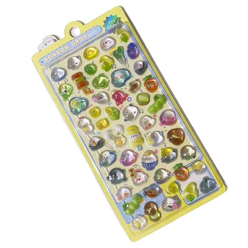 Clear Cartoon Animal Sticker Klarer Scrapbooking Aufkleber Für Journal Laptops Phone Hülle Wasserflasche Verzierungen Crystal Animal Sticker von Wegiwuca