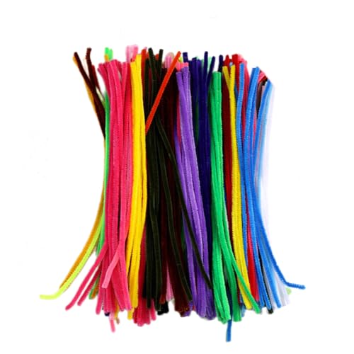 Fuzzy Sticks Bunte Biegestäbchen, weiche Pfeifenreiniger-Stiele für Basteldekorationen, kreative Schulprojekte von Wegiwuca