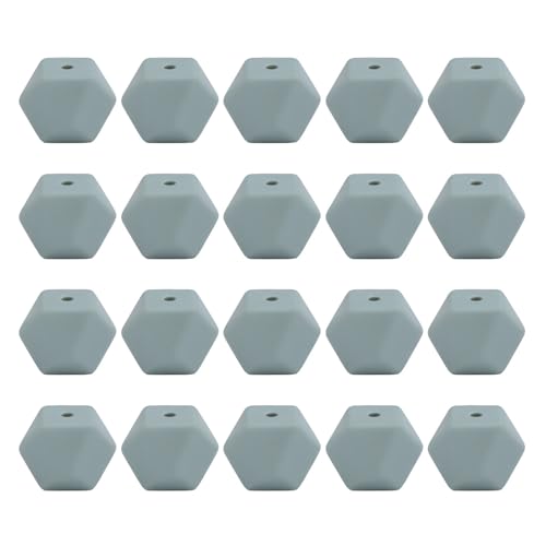 Geometrische Bastelperlen, achteckig, Kunstharz, 14 mm, Abstandshalter für handgefertigte Schmuckherstellung, Heimdekoration, 20 Stück von Wegiwuca
