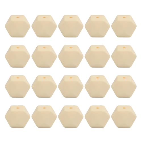 Geometrische Bastelperlen, achteckig, Kunstharz, 14 mm, Abstandshalter für handgefertigte Schmuckherstellung, Heimdekoration, 20 Stück von Wegiwuca