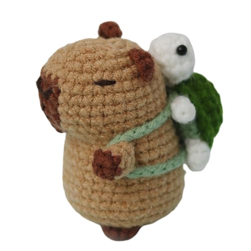 Häkel-Schlüsselanhänger-Set für Anfänger mit Video-Tutorial Anleitung Tierhandwerk Häkelset mit Strickzubehör Tier-Häkelset von Wegiwuca